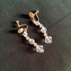 Vintage Crystal Drop Earrings